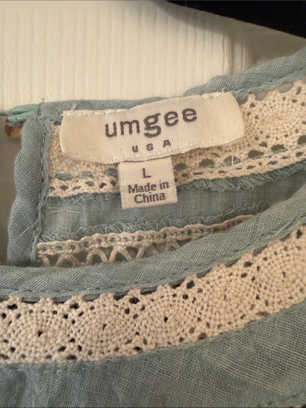 Umgee Dress Womens Large Boho Floral Embroidered Tunic Cottagecore Flirty - Picture 2 of 11